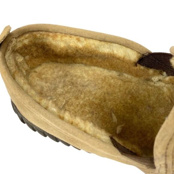 RedHead Lodge Moc Men’s Suede Slippers Faux Fur Indoor Outdoor Size 11M - Picture 7 of 8